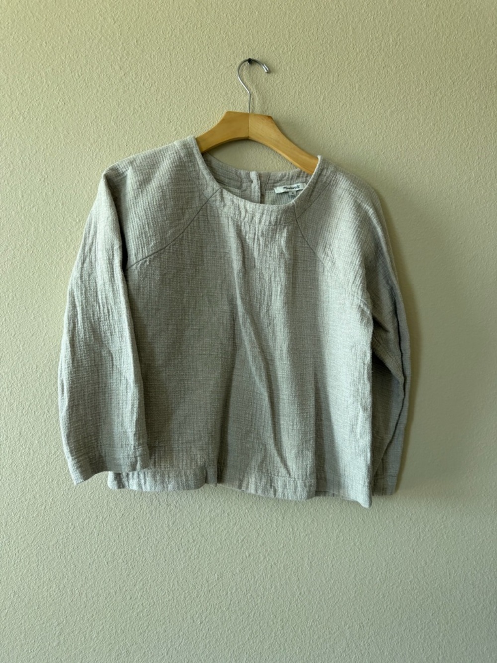 Madewell Heathered Beige Top